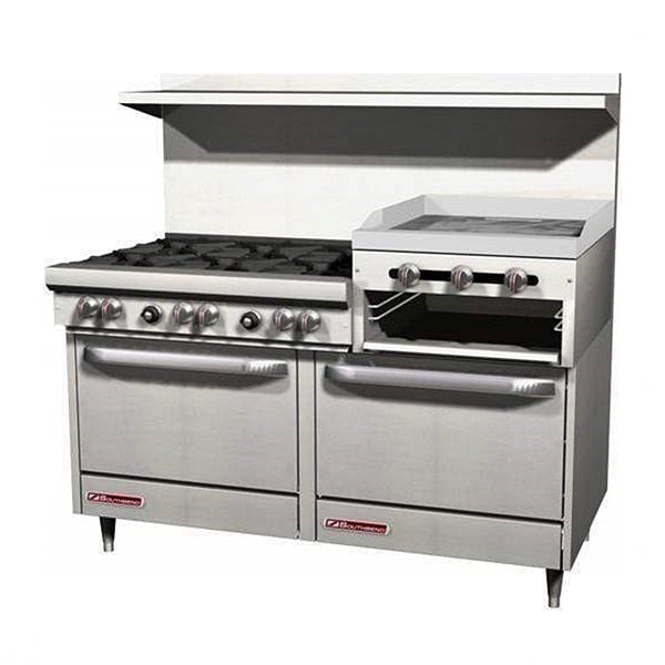 60'' Southbend Range Oven with 24'' Griddle and Broiler & 6 Burners S60DD-2RR | SKU: GRD-S60DD-2RR