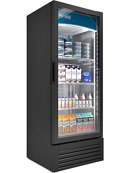 25" Pro-Kold Single Glass Door Cooler - 7.8 Cu.Ft  VC-12 | SKU: CLR-VC-12